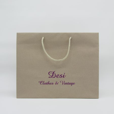 Shopping bag with cotton handle