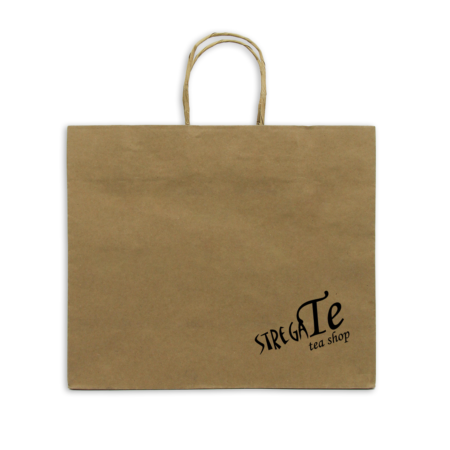 Shopping bag con cordino risvoltato